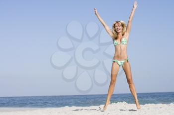 Royalty Free Photo of a Girl on the Beach