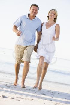 Royalty Free Photo of a Couple at the Beach