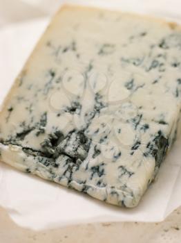 Royalty Free Photo of a Wedge of Leicestershire Stilton Cheese