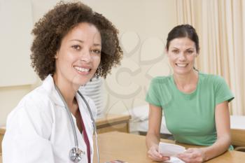 Royalty Free Photo of a Woman in a Doctor's Office