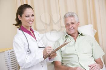 Royalty Free Photo of a Doctor and Patient