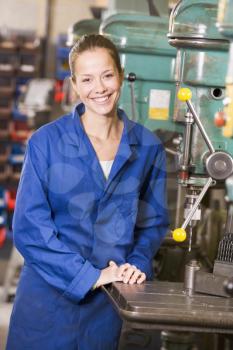 Royalty Free Photo of a Female Machinist