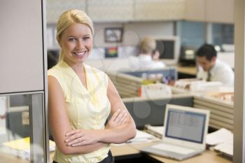 Royalty Free Photo of a Woman in an Office