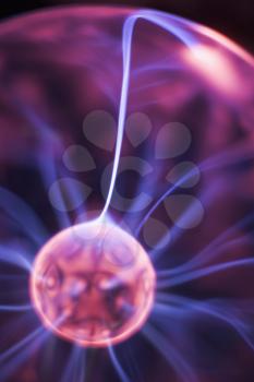 Royalty Free Photo of a Closeup of a Plasma Ball