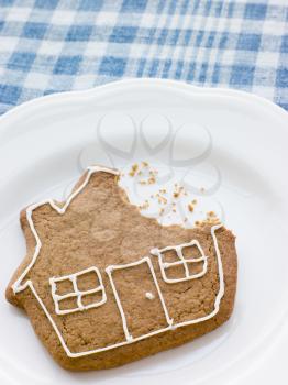 Royalty Free Photo of a Closeup of a Gingerbread House