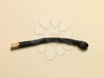 Royalty Free Photo of a Burned Matchstick