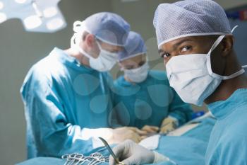 Royalty Free Photo of a Surgical Team