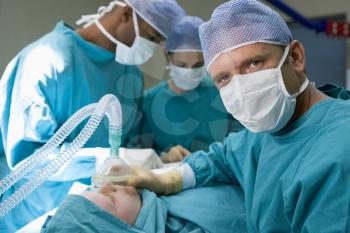 Royalty Free Photo of a Surgical Team