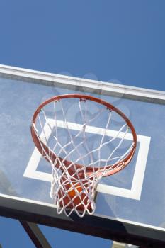 Royalty Free Photo of a Basketball Hoope