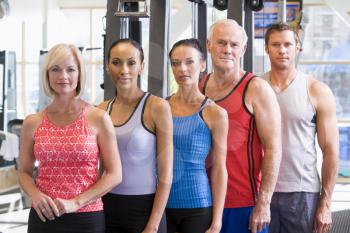 Royalty Free Photo of People at a Gym