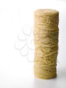 Royalty Free Photo of a Stack of Vermicelli Noodles