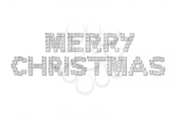 Royalty Free Photo of Christmas Boxes Spelling Merry Christmas