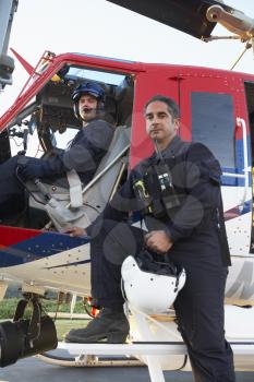Royalty Free Photo of an Air Ambulance Team