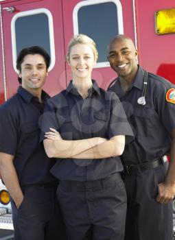 Royalty Free Photo of Three Paramedics