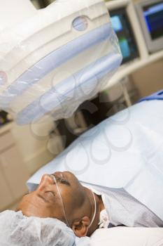 Royalty Free Photo of a Patient Under Anaesthetic In an Operating Theatre 