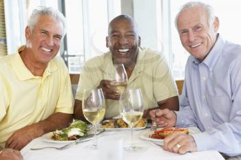 Royalty Free Photo of Friends Having Lunch at a Restaurant