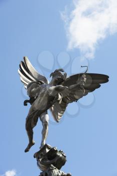 Royalty Free Photo of the Statue Of Eros in Piccadilly Circus, London, England