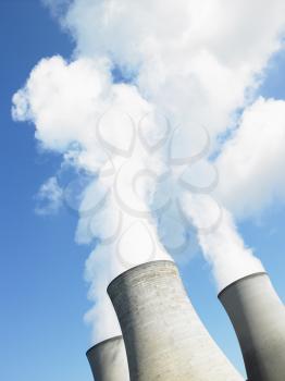 Royalty Free Photo of Smoke From an Industrial Plant