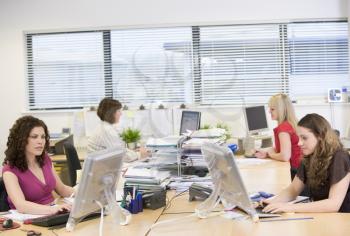 Royalty Free Photo of Women Working in an Office