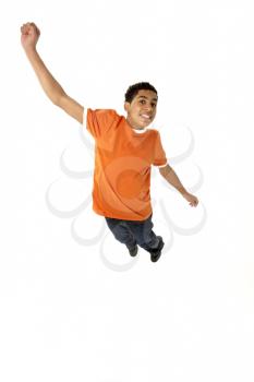 Royalty Free Photo of a Boy Jumping