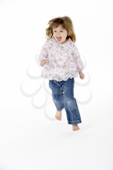 Royalty Free Photo of a Little Girl Running