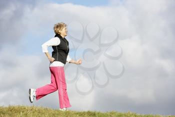 Royalty Free Photo of a Woman Jogging