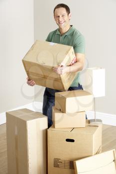 Royalty Free Photo of a Man Moving