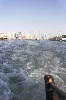Royalty Free Photo of a Dubai Skyline From the Water