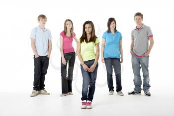 Royalty Free Photo of a Group of Teens
