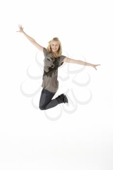 Royalty Free Photo of a Jumping Girl