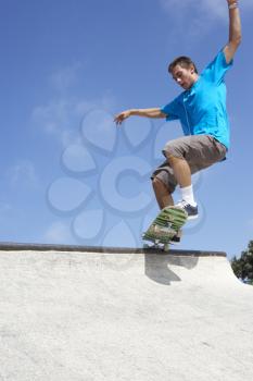 Royalty Free Photo of a Skateboarder