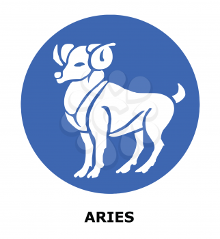 Royalty Free Clipart Image of an Aries Symbol