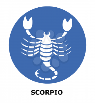 Royalty Free Clipart Image of a Scorpio Symbol