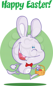 Royalty Free Clipart Image of an Easter Greeting