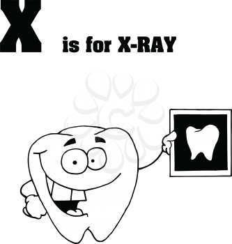 Royalty Free Clipart Image of an Xray