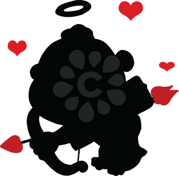 Royalty Free Clipart Image of a Cupid