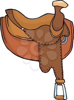 Royalty Free Clipart Image of a Saddle