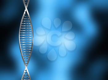 3D render of DNA on abstract background