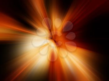 Abstract blast background using fiery colours