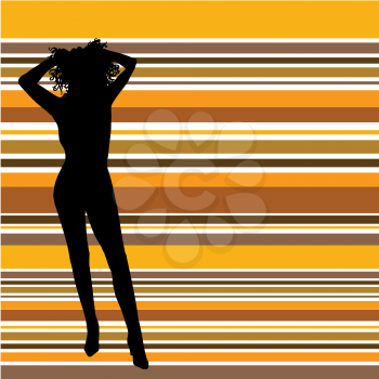 Silhouette of a sexy female