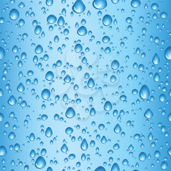Royalty Free Clipart Image of Water Drops