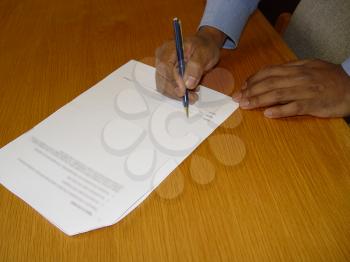 Signing the contract