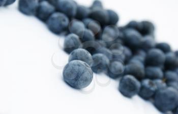 Close up shot of blueberries