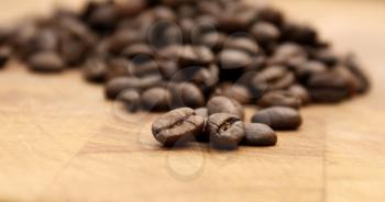 Close up of coffee beans - shallow depth of field used