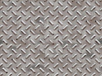 Seamless tiled chrome rivets background with dents