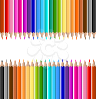 Background of lots of coloured pencils