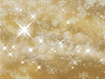 Glittery gold Christmas background in halftone dots