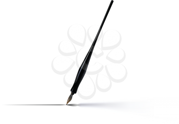 Royalty Free Clipart Image of a Pen Writing