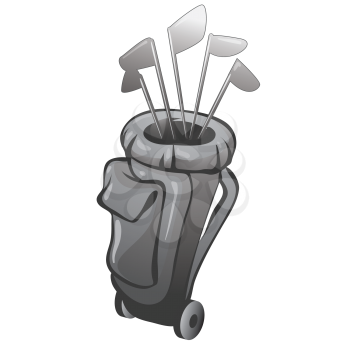 Royalty Free Clipart Image of a Golf Bag