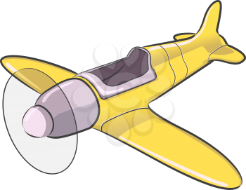 A vector derivative of an airplane 3d model. Based on stunt plane concept.